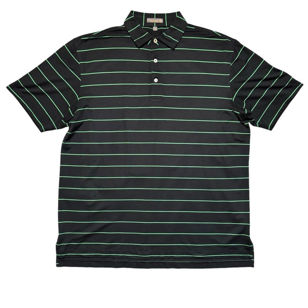 LOT OF 2 Peter Millar Summer Comfort Men's Golf Breathable Shirts Size Large